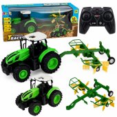Remote Controlled Farm Tractor with Rake RC Lights 1:24