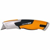 Fiskars 1062938 universalus peilis, juodas, oranžinis, peilis su skutimosi peiliuku