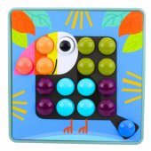 Creative Geometric Puzzle Mosaic Educational Puzzle Mushrooms 53 pcs.