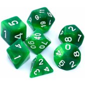 REBEL RPG Dice Set - Two-color - Green-Yellow (106471).