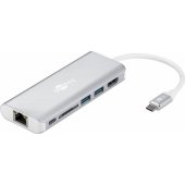 76788 USB-C Premium kelių jungčių dokas, sidabrinis