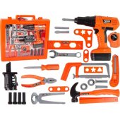 Handyman Set Screwdriver Battery Hammer Saw