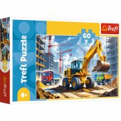 Puzzle 60 - Trefl 17406 Backhoe Loader Tractor