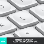 MX Keys Mini minimalistinė belaidė apšviesta balta