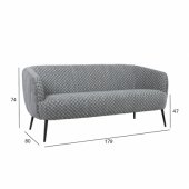Sofa ACCENT 3-seater, grey
