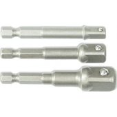 Dedra 3pc socket adapter set