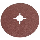 Klingspor pluoštinis šlifavimo diskas 125mm, grūdėtumas 24, plienui ir spalvotiesiems metalams
