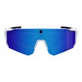 V06 AI Sports Sunglasses (with blue lenses) White