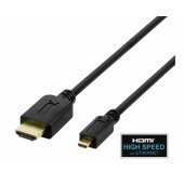Cable HDMI – Micro HDMI HEC 4K 2m Black