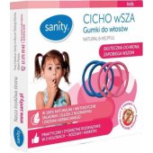 Utėlių prevencinės plaukų gumytės 4 vnt., mėlyna/ rožinė