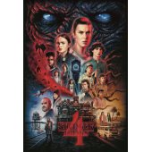 Puzzle 1000 NETFLIX STRANGER THINGS 4 plakatas Clementoni 39980