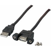 USB2.0 ilgintuvas, A tipo kištukas į skydelio lizdą A, 0,5m K5291SW.0,5V2