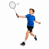 Badminton Set Rackets 3 Shuttlecocks Cover Black
