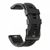 Iconband, skirtas Garmin Fenix 3/ 3HR/ 5X/ 5X PLUS/ 6X/ 6X PRO/ 7X, juodas
