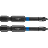 Graphite atsuktuvo antgalis (smūginiai antgaliai PZ1 x 50 mm, 2 vnt.)