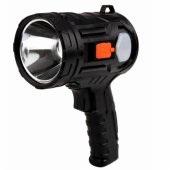 LED Solar Searchlight Flashlight 6 Modes Powerbank Replaceable Filters