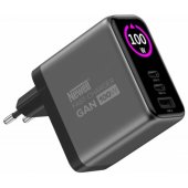 GaN 100W PD QC TFT Grey