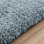 _8337890 Strado apvalus kilimas Alpaca 90x90 cm, sidabrinis – pliušinis, mię