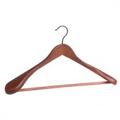 Cloth hanger for jacket, brown
