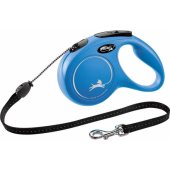 Flexi New Classic Automatic Cable Leash M 5m Blue