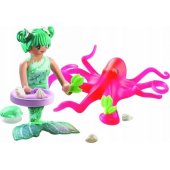 Mermaid with Colour-Chan ging Octopus