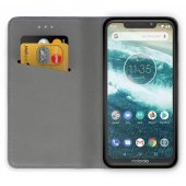 "Smart Magnet Book Case Motorola Moto G200 5G", juodas