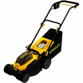 Stanley V20 cordless lawnmower 36Volt (2x18V) (black/ yellow, 2x Li-ion