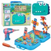 DIY Screwdriver Kit Suitcase Puzzle Dinosaurs Blocks Screwdriver 228 p