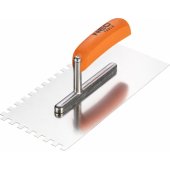 Neo trowel with teeth 270x128mm tooth8x8x8mm wooden handle (50-163)