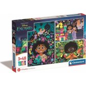 Clementoni CLE dėlionė 3x48 SuperColor Disney Encanto 25286