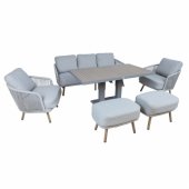 Garden furniture set MALISE 6-parts, beige