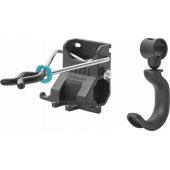 GARDENA holder & hook set, holder (black)