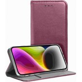Smart Magneto Book Case Oppo A5 4G/ A5 5G Burgundy