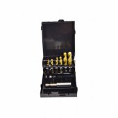 AWTools AWTOOLS skylių grąžtų rinkinys M3-M10, 7 vnt., geltonas