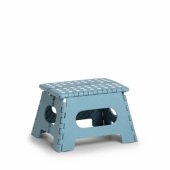 STOOL FOLDABLE PLASTIC ICE BLUE