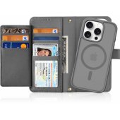 Lawa Leather Phone Case iPhone 16 Pro Grey