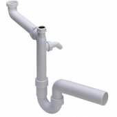 PVC sifons 11/ 2"x50 ar veļas mašīnas pieslēgumu, speciālais m