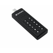 128GB Secure Keypad USB 3.2 Juodas