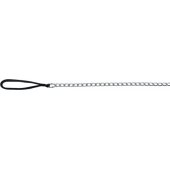 Trixie chain leash with nylon loop - Black 2 mm