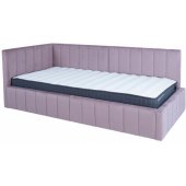 JASPER 90x200cm with Mattress HARMONY UNO Mauve Rose