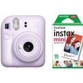 Instax Mini 12 Lilac Purple + Instax Mini Glossy 10pcs