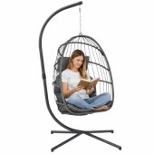 Hanging Rocking Chair Garden Cocoon Cushions Swing