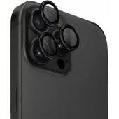 Optix aliumininė kameros objektyvo apsauga iPhone 16 Pro/ 16 Pro Max, juoda