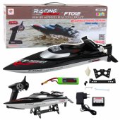 Boat Motorboat FT012 Remote Controlled RC Black 50km/ h 2.4G