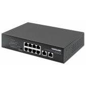 _1025000 Intellinet 561402 Jungiklis Gigabit 8x RJ45 PoE+, 2x RJ45 Uplink