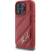 "Quilted Signature iPhone 16 Pro" Red