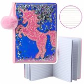 Notizbuch Einhorn Konfetti Holografisch Liniertes Notizbuch A5 80 Blat