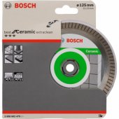 Bosch deimantinis pjovimo diskas Best for Ceramic Extra Clean Turbo, 125mm