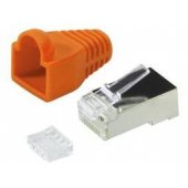 Plug Connector CAT.6  RJ45 100pcs, orange