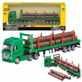 Medienos transporteris metalinis Huina 1:50 žalias